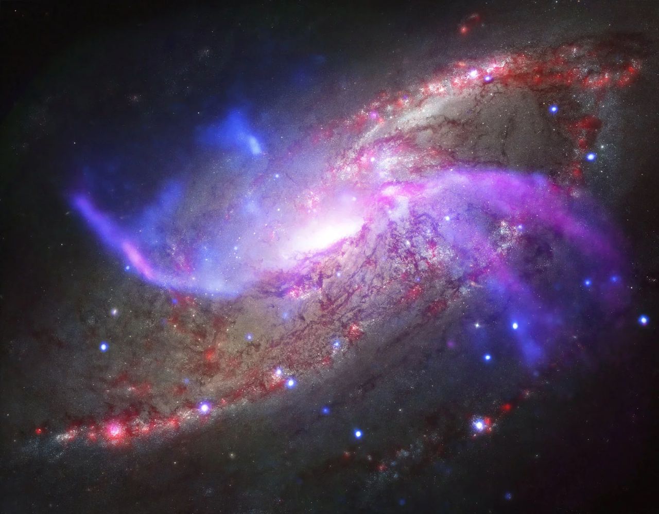 NASA scientists study galactic trio in the northern sky to solve the mystery of the early universe's ionized hydrogen. Image via NASA.