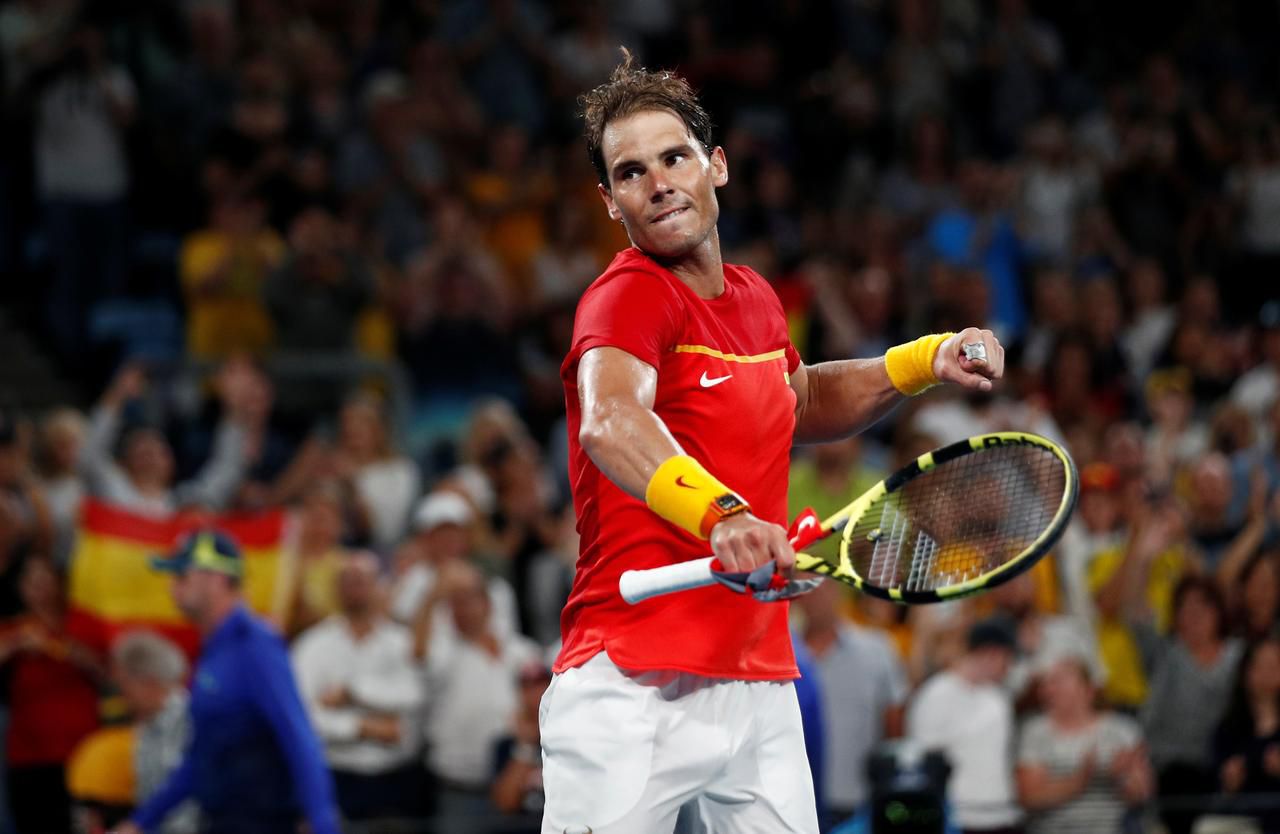 Rivals Djokovic and Nadal might face off in ATP Cup's finals. Image via Reuters.