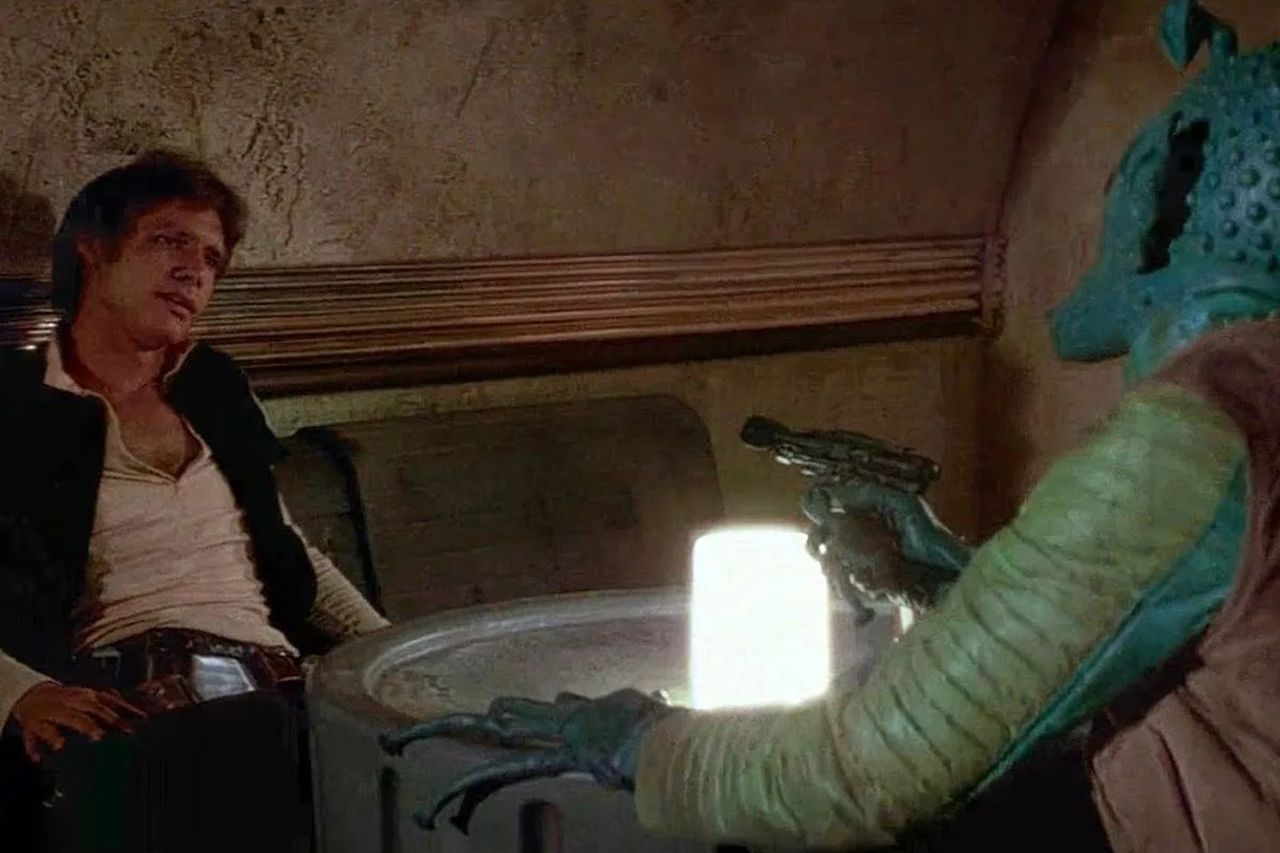 Greedo shot first while saying 'Maclunkey'. Image via Disney.
