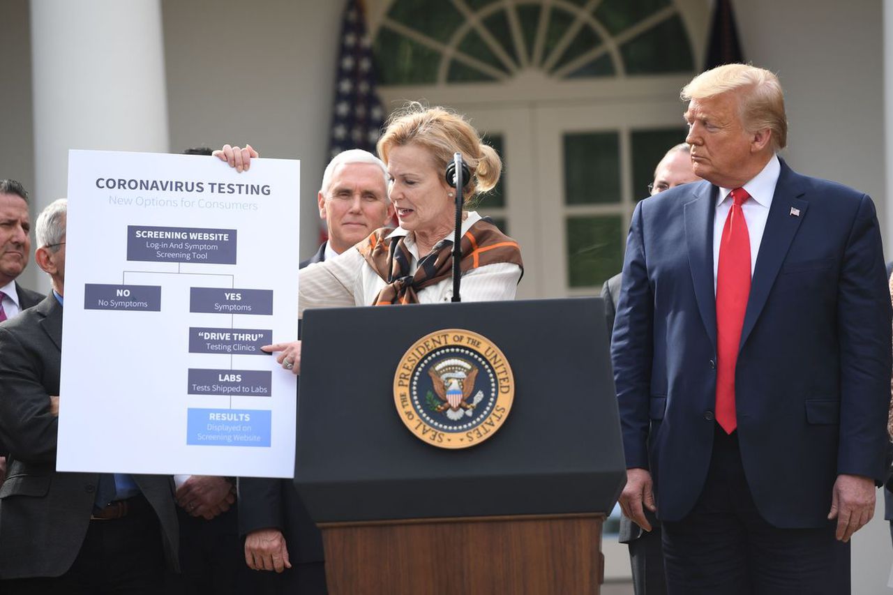 Trump blamed the media for spreading this fake news, image via Getty Images