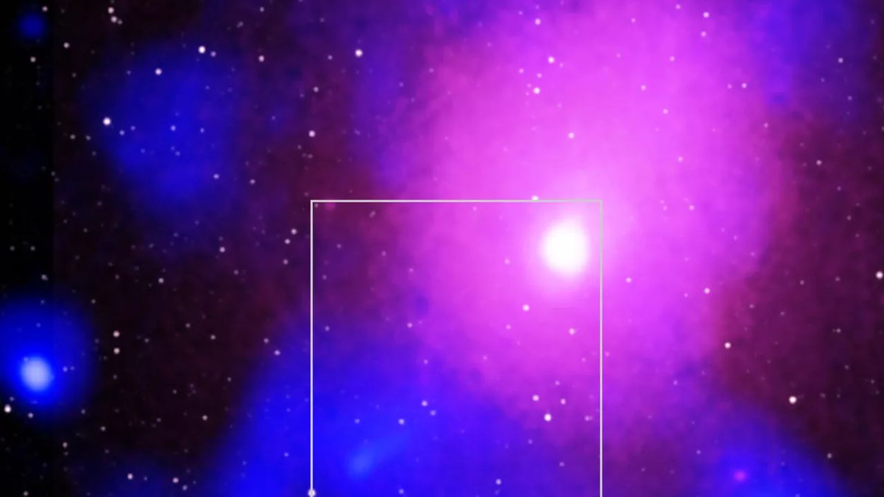 Scientists find largest explosion since the Big Bang in the Ophiuchus galaxy cluster. Image via Cnet.
