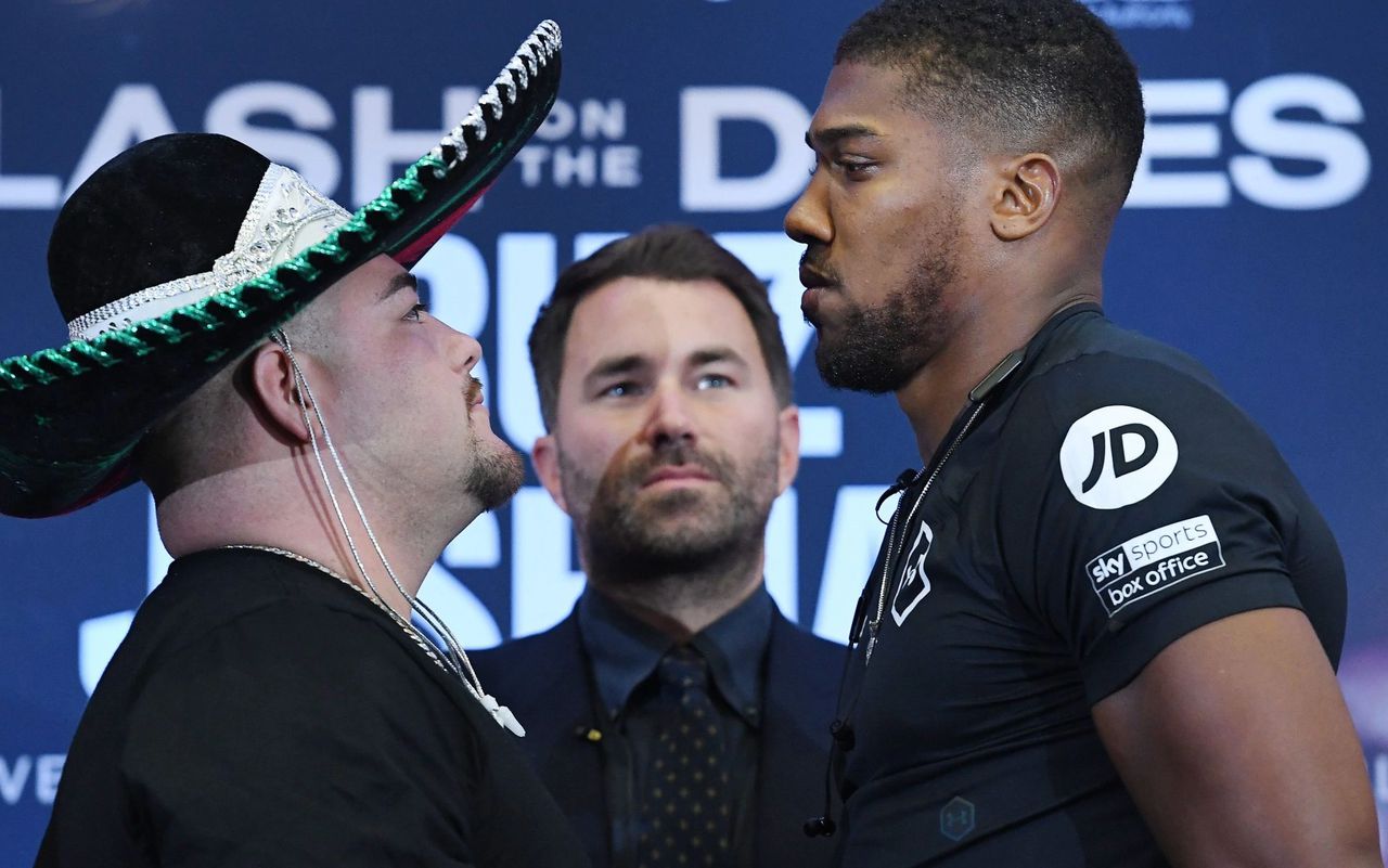 Amnesty criticizes heavyweight boxer Joshua for supporting Saudi regime. Image via AP.