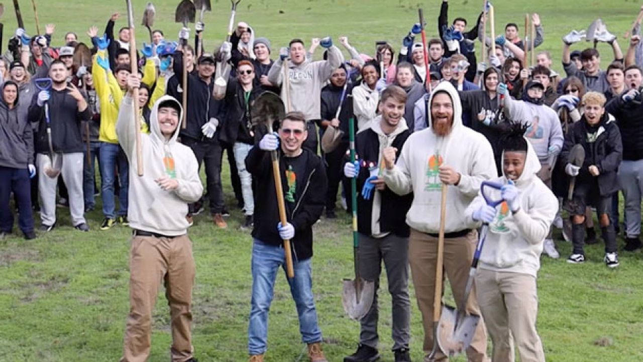 The team plants one tree for every dollar donated, image via Night Media
