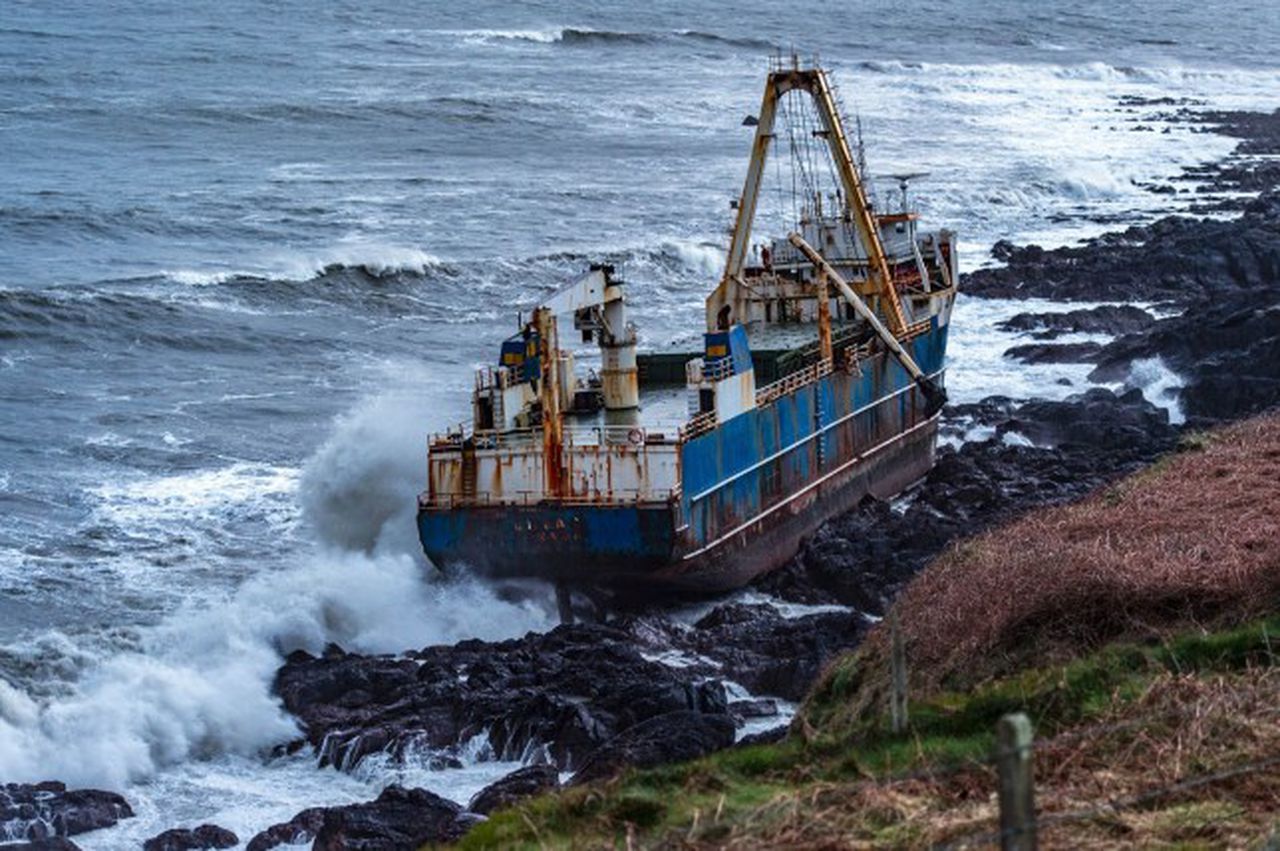 It is uncommon to have a ship drift in the ocean for as long as this one did, image via Provision