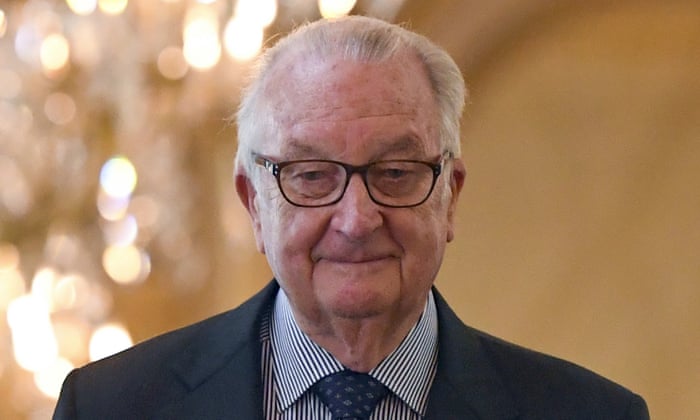 Belgian former king Albert II admits fathering child after DNA test proves paternity. Image via The Guardian.