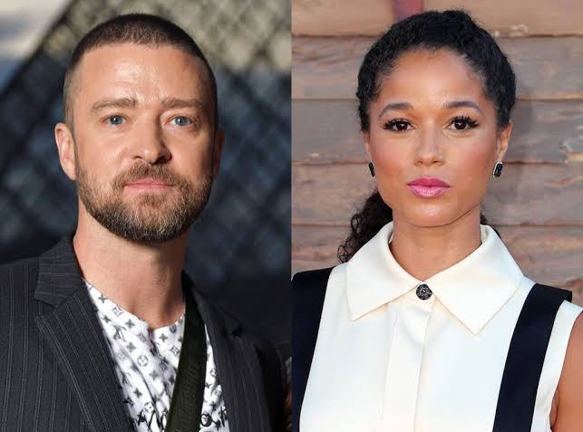 Justin Timberlake and Alisha Wainwright’s Handholding scene, Image via Swan Gallet/WWD/Shutterstock; John Salangsang/Shutterstock