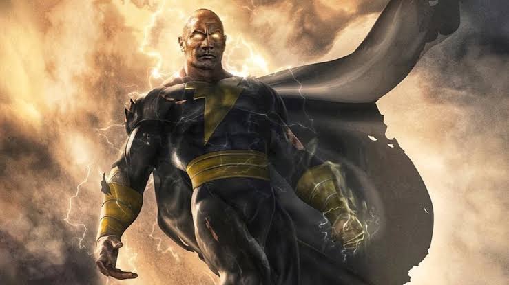 Dwayne Johnson announced the date and revealed the poster over twitter, image via DC