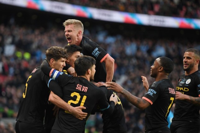 Man City kept control of the ball for most of the match, image via Getty Images