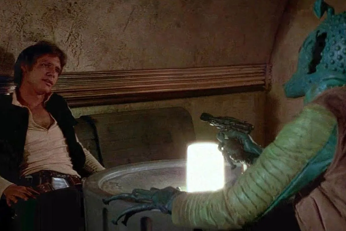 Greedo shot first while saying 'Maclunkey'. Image via Disney.
