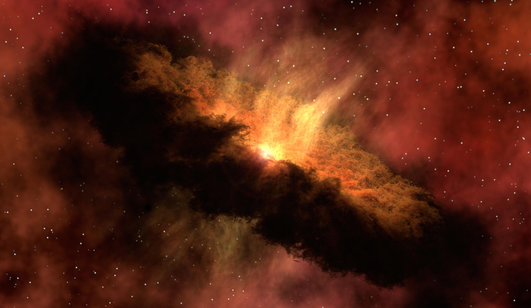 A new experiment might help explain planetary formation from dust particles. Image via NASA.