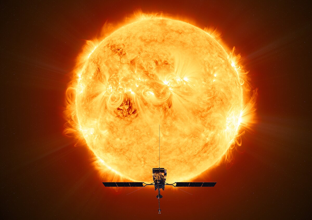 The satellite will take two years to orbit the sun., image via ESA/ATG medialab
