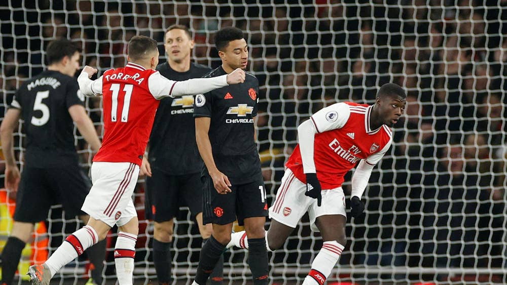 Manchester United is now fifth in the league table, image via Reuters