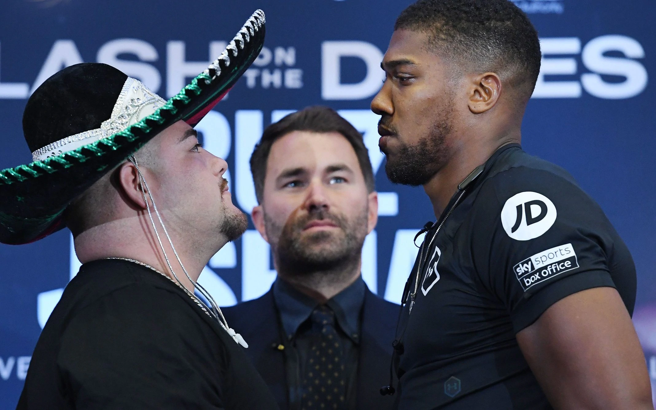 Amnesty criticizes heavyweight boxer Joshua for supporting Saudi regime. Image via AP.