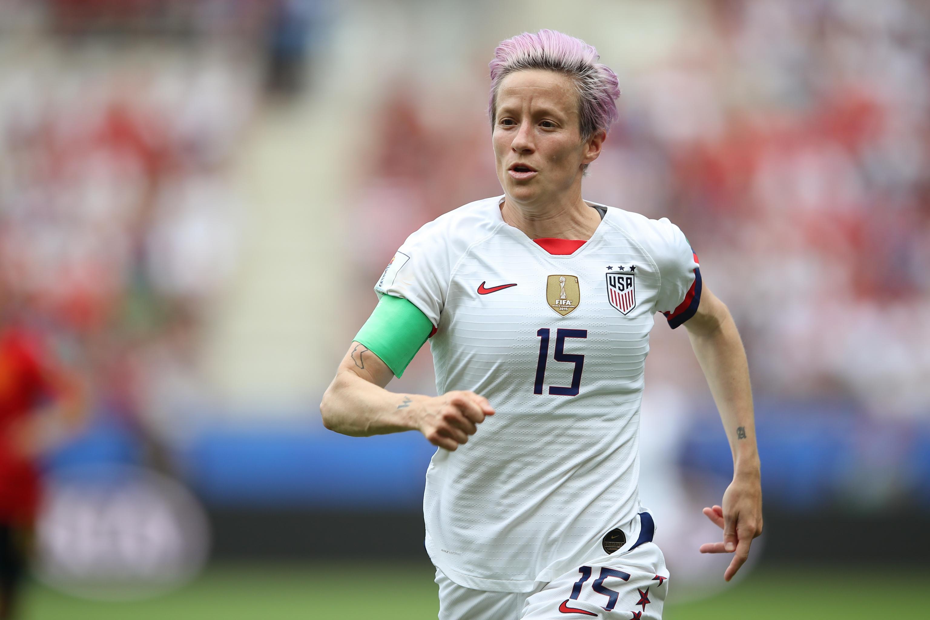 Quibi signs football legend Megan Rapinoe to host Prodigy docuseries. Image via Bleacher Report.
