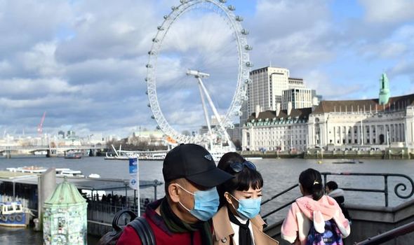 The UK confirms first coronavirus death , Image via Daily Express