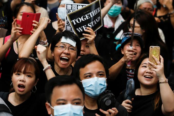 Massive victory for pro-democracy candidates in Hong Kong Elections, Image via REUTERS/Thomas Peter