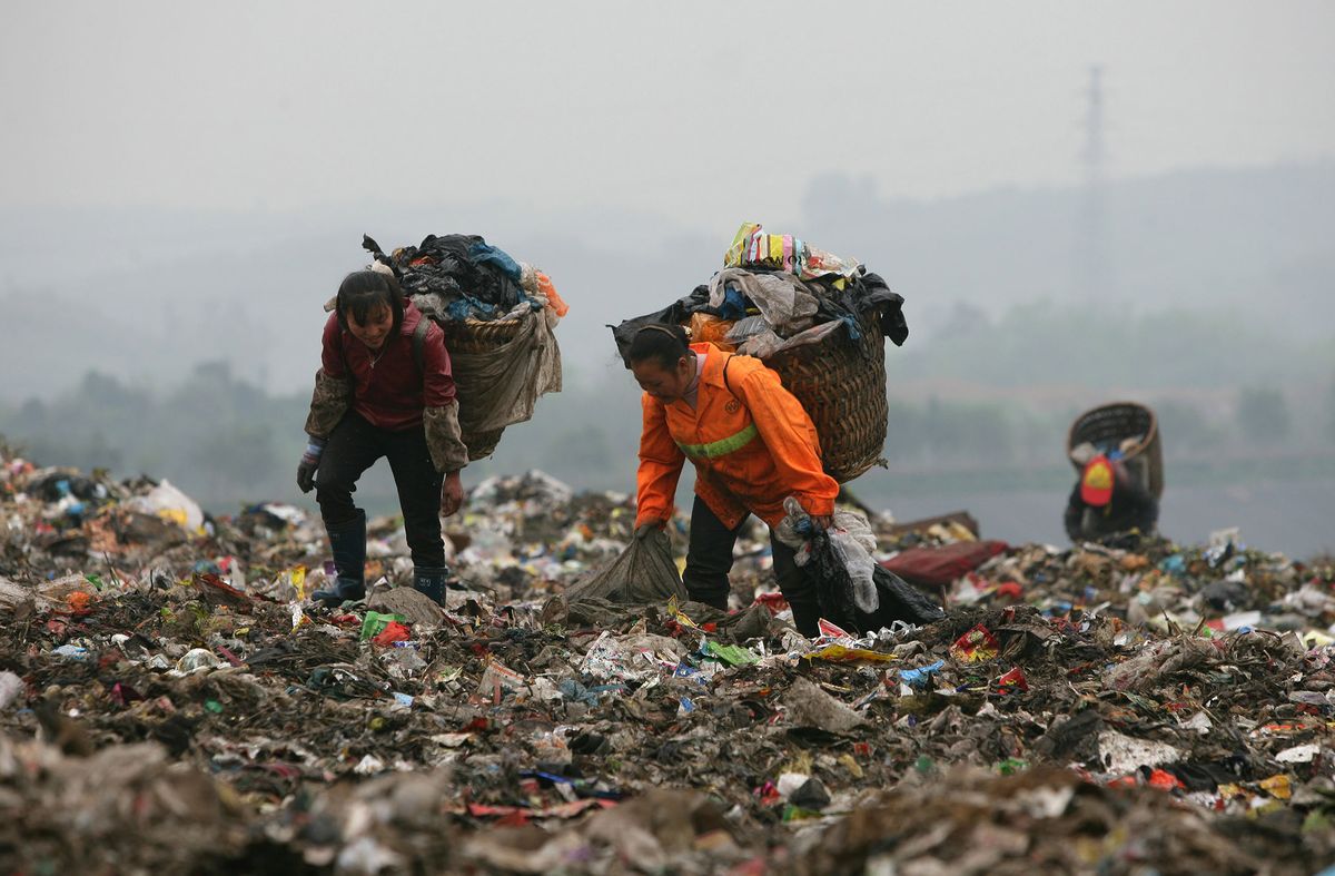 Plastic pollution is one of the biggest threats to the worlds oceans today, image via Getty Images