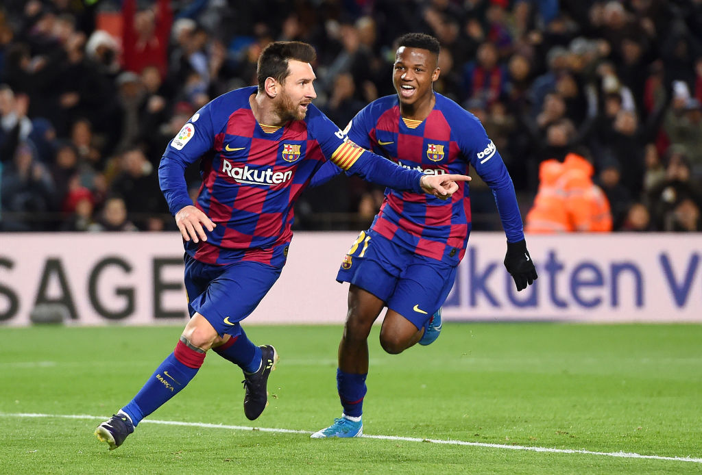Barcelona had 80% of the possession during the match, image via Getty Images