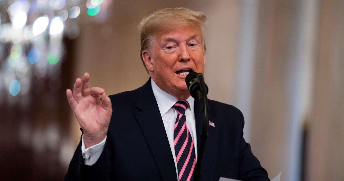 Trump claimed the death brought the US closer to defeating Al-Qaeda, image via AP