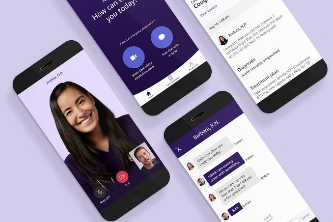 Amazon care is now available on the app store and Google play store, image via Amazon