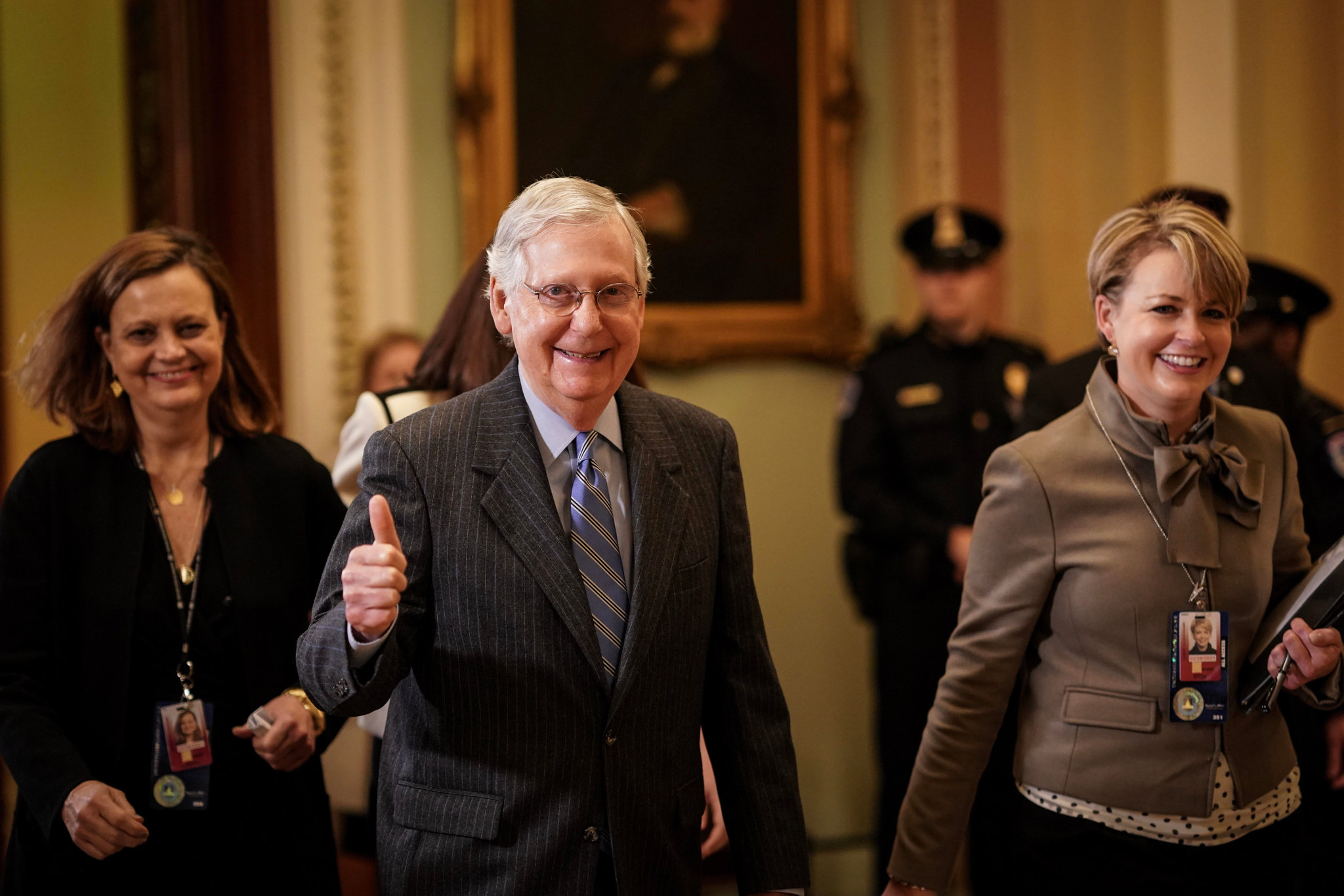 Senate's final impeachment verdict on Wednesday almost certain to end in acquittal. Image via New York Times.