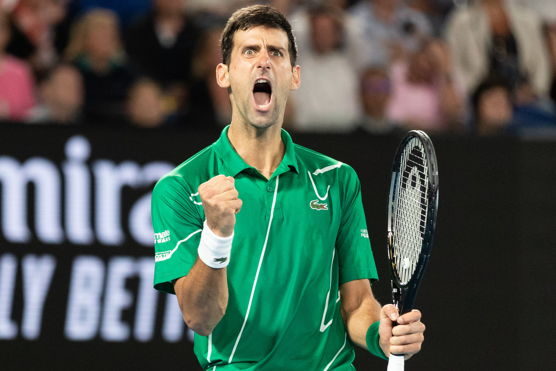 Djokovic prevails over Thiem in four hour match at Australian Open. Image via New York Times.