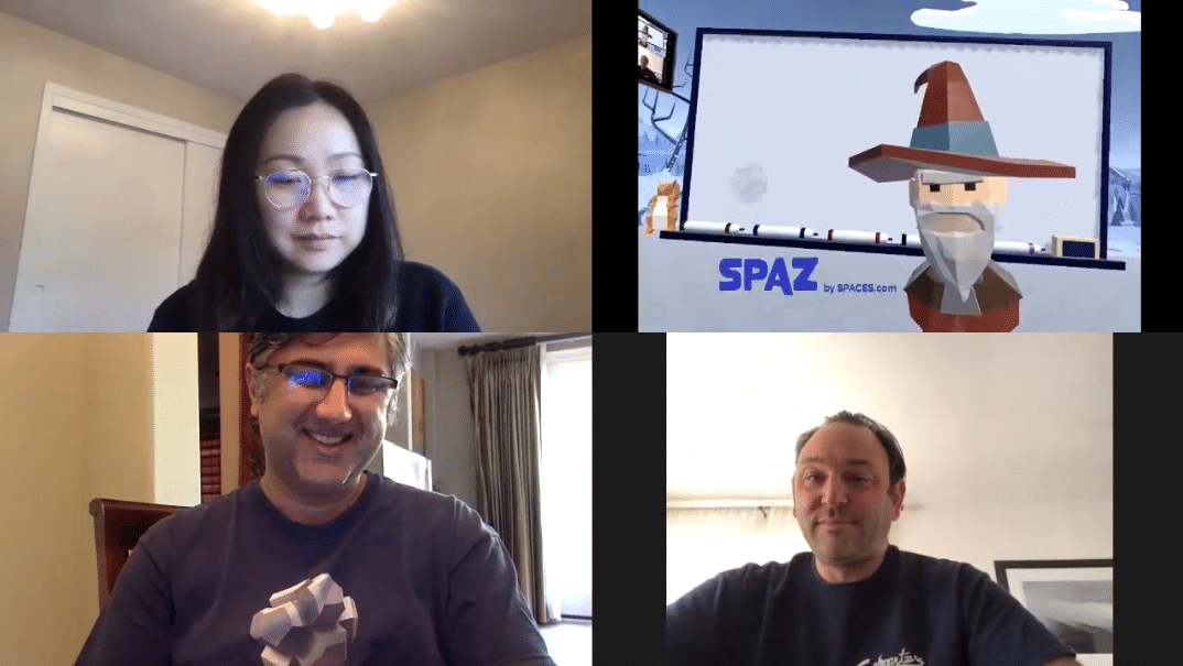 Space allows users to attend video conferences in VR. Image via Upload VR.
