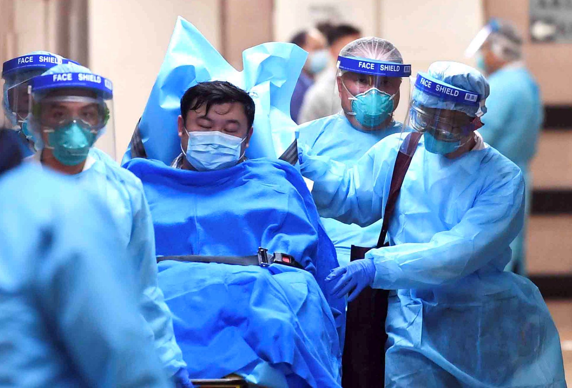 UK records four more cases of Coronavirus, with global infection rates stabilized at 40,000. Image via The Sun.