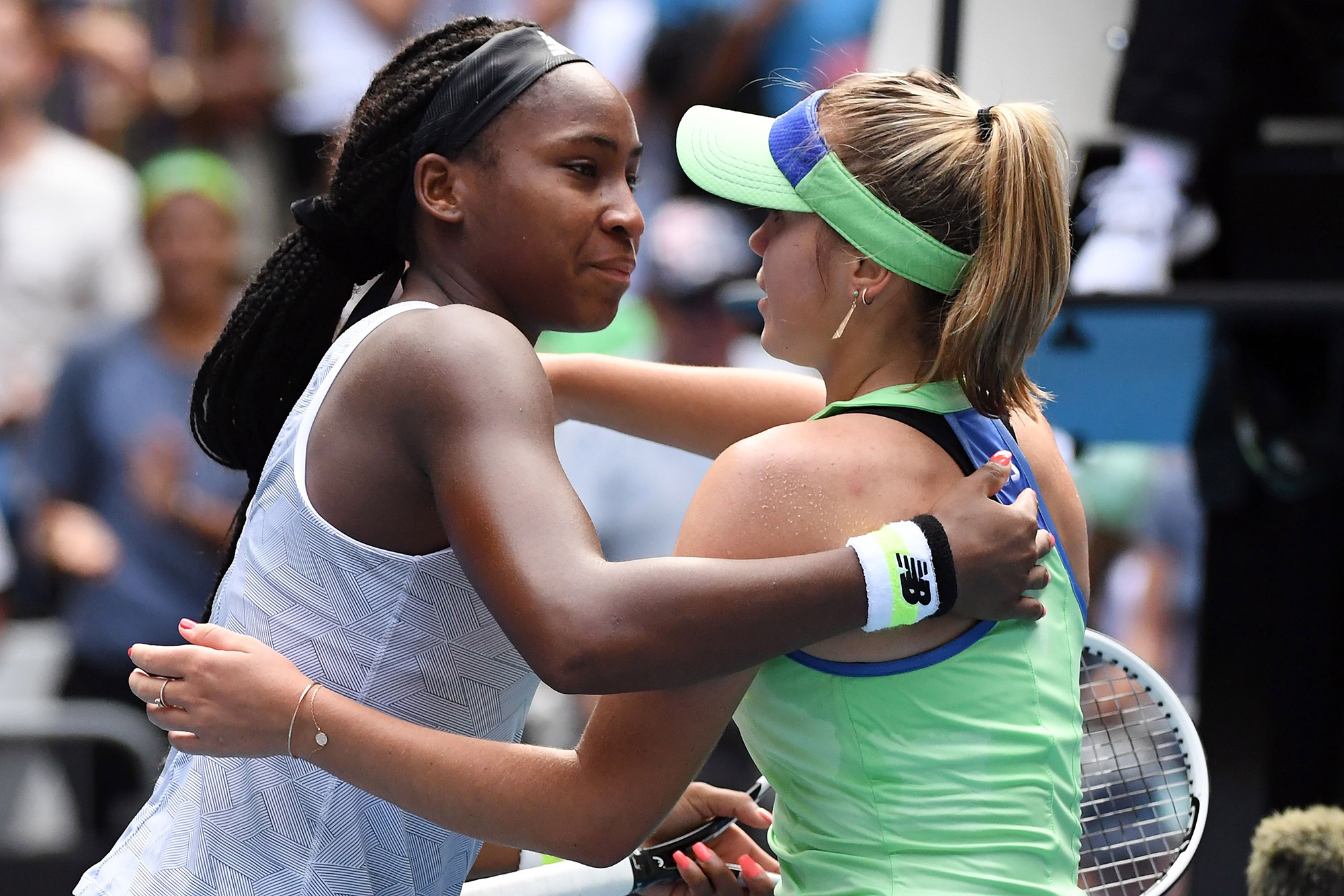 15-year-old Coco Gauff suffers defeat at Australian Open. Image via Getty Images.