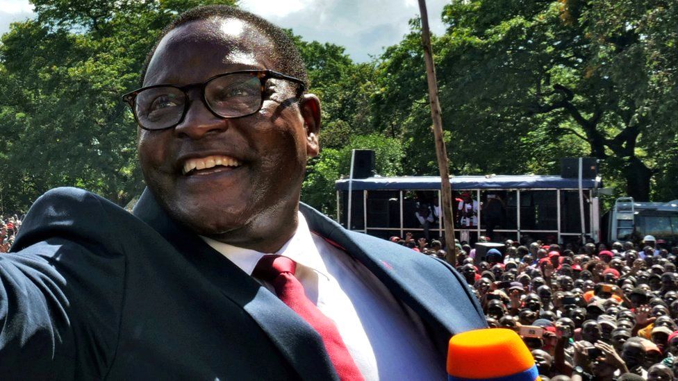 Malawi’s opposition leader wins the Presidential race