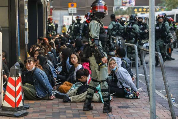 The university has been the center of a number of clashes between police and protesters,image via Getty images