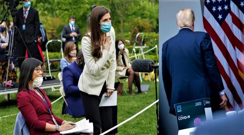 “Don’t ask me, ask China”, Trump clashes with Chinese-American journalist